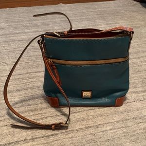 DOONEY & BOURKE Teal Leather Crossbody Bag